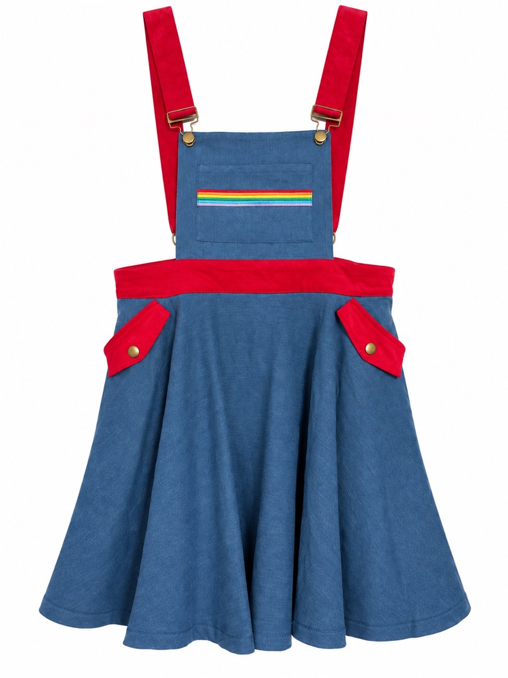 NWT Unique Vintage x Rainbow Brite Pinafore Dress - Size XL 14
